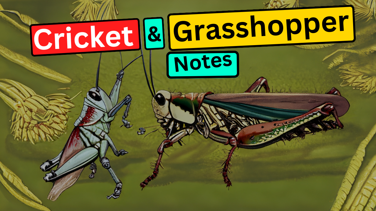 On the Grasshopper and Cricket Summary Class 8 English HoneyDew