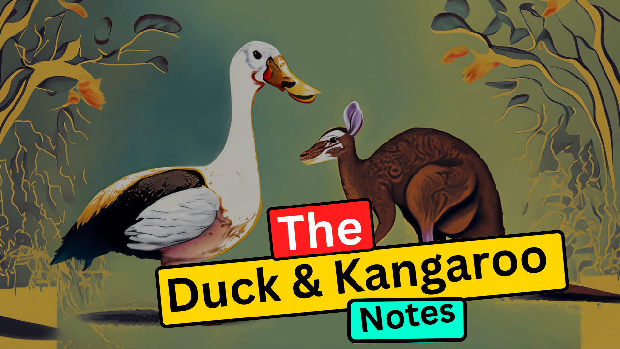 The Duck and the Kangaroo Summary Class 8 English HoneyDew